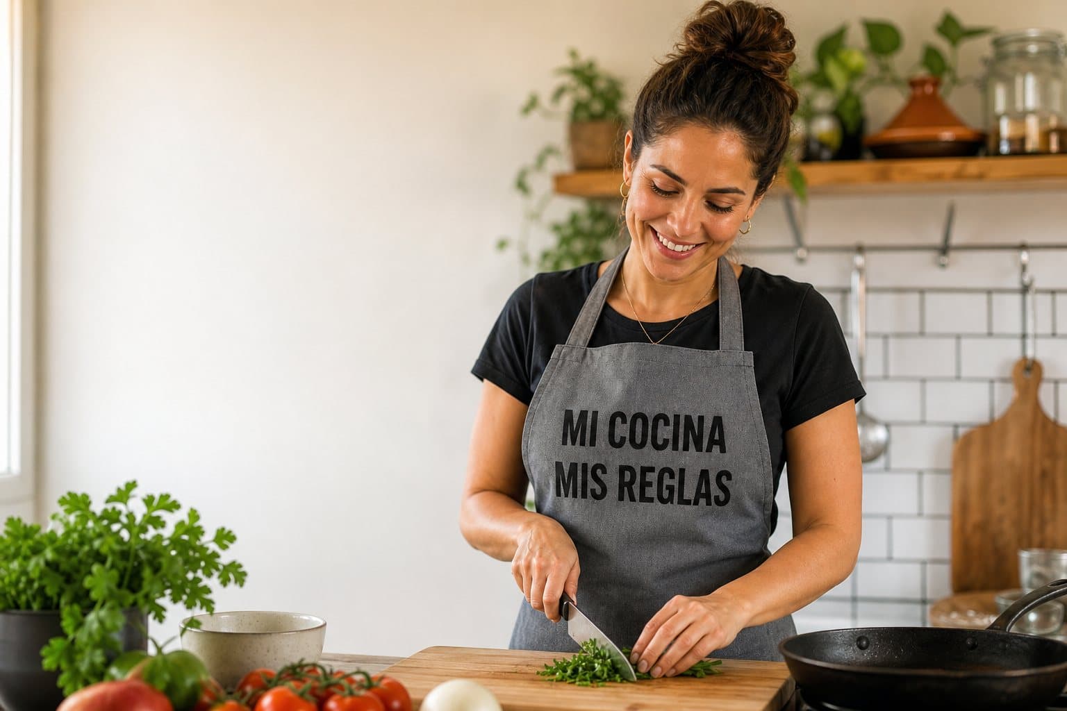 Cocinando con un delantal divertido de Top-camisetas.com