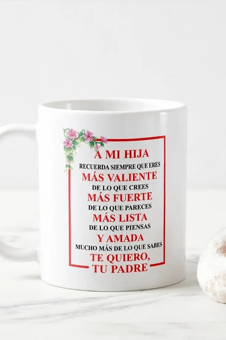 Taza divertida para mi hija | A MI HIJA