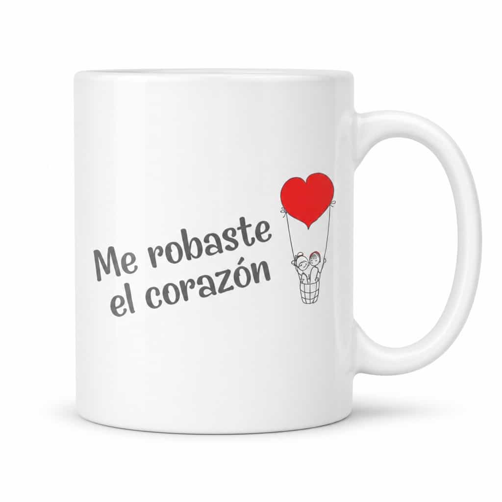 Taza divertida Me robaste el corazón