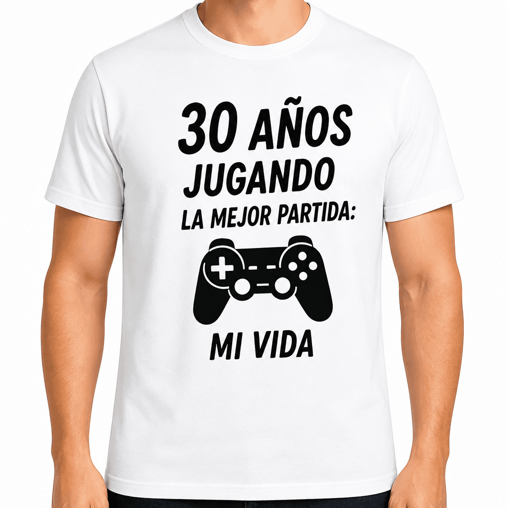 Camiseta para 30 años – 30 años jugando la mejor partida: mi vida