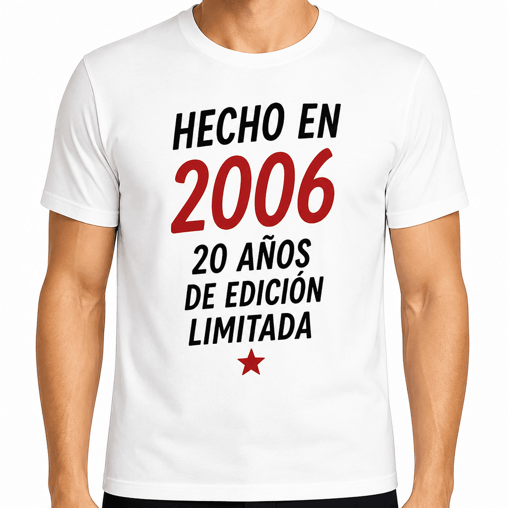 Camiseta para 20 años – Hecho en 2006 20 años de edición limitada