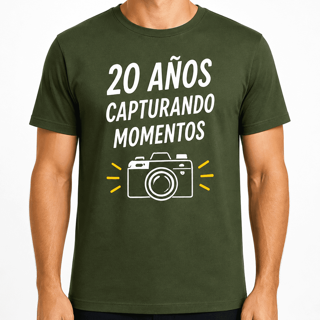 Camiseta para 20 años – 20 años capturando momentos