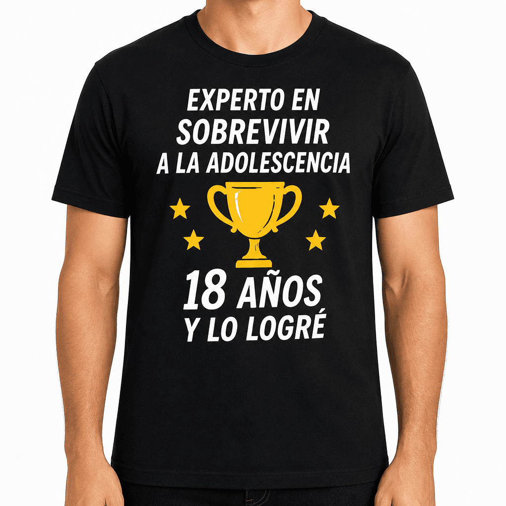 Camiseta para 18 años – Experto en sobrevivir a la adolescencia 18 años y lo logré