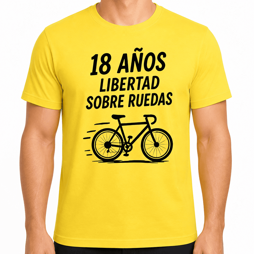 Camiseta para 18 años – 18 años libertad sobre ruedas