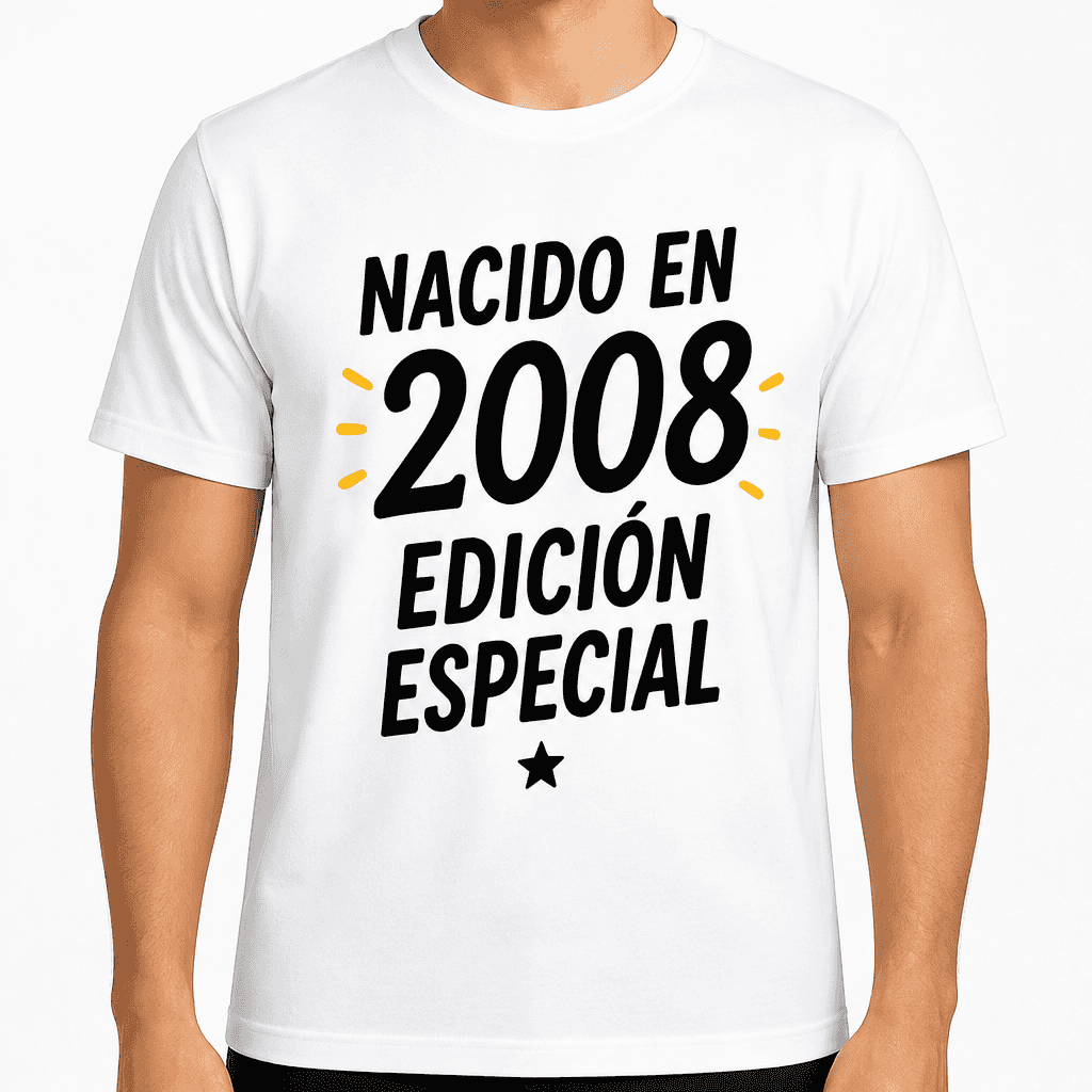 Camiseta para 18 aƱos ā Nacido en 2008 edición especial