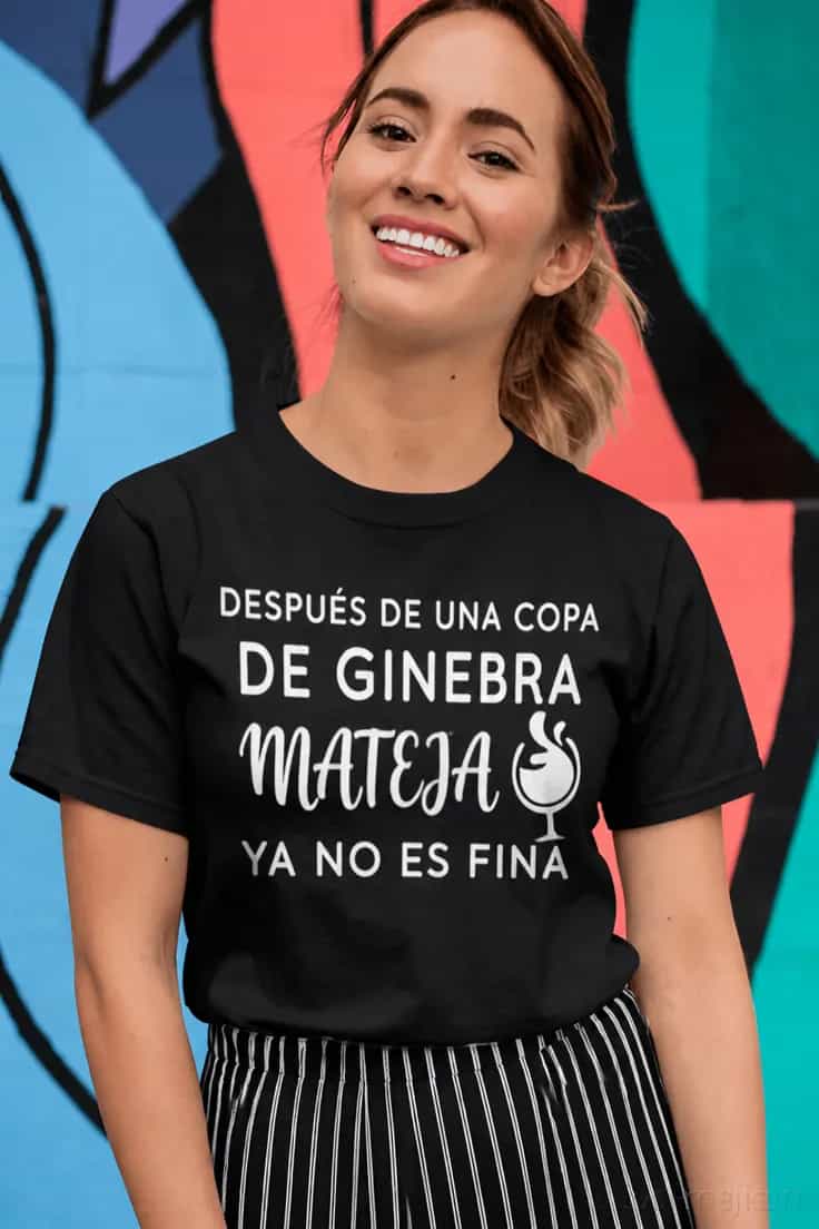 Camiseta divertida copa de ginebra con nombre