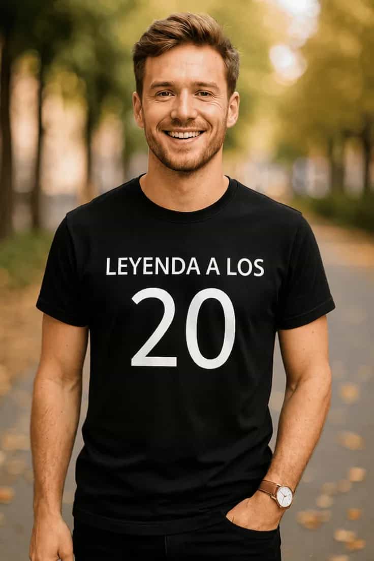 Camiseta divertida Leyenda a los 20