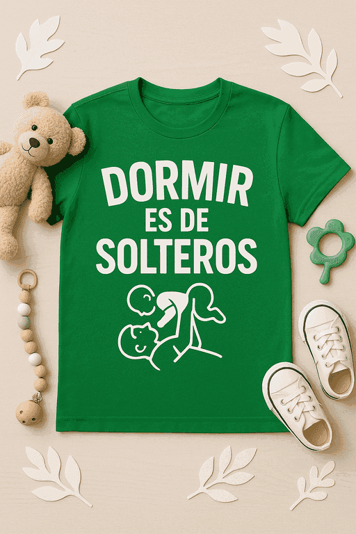 Camiseta Dormir es de solteros