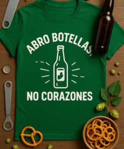 Camiseta Abro botellas, no corazones