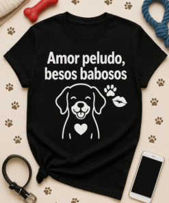 Camiseta Amor peludo, besos babosos 🐾💋