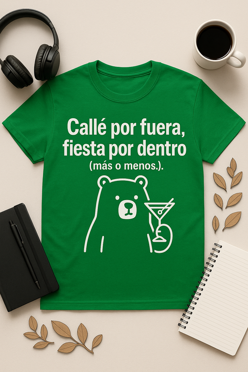 Camiseta Callé por fuera, fiesta por dentro (más o menos)