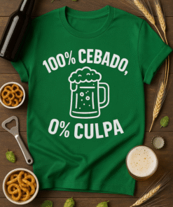 Camiseta 100% Cebado, 0% Culpa