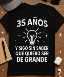 Camiseta 35 años y sigo sin saber qué quiero ser de grande