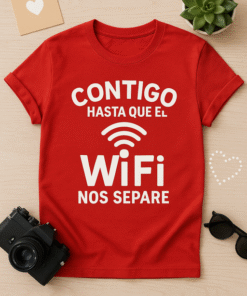 Camiseta Contigo hasta que el WiFi nos separe