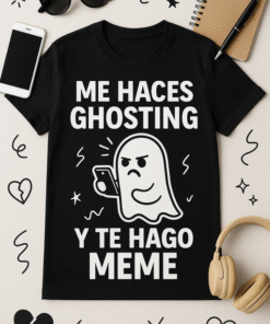 Camiseta Me Haces Ghosting y Te Hago Meme