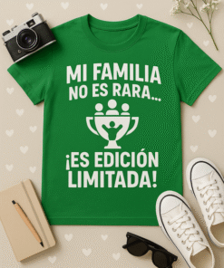 Camiseta Mi familia no es rara, es edición limitada