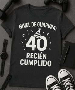 Camiseta Nivel de guapura: recién cumplido
