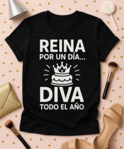 Camiseta Reina por un día, Diva todo el año