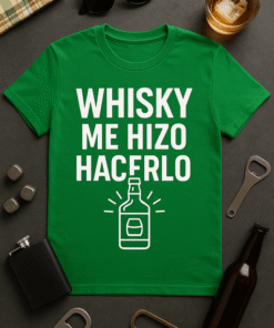 Camiseta Whisky me hizo hacerlo (Unisex)