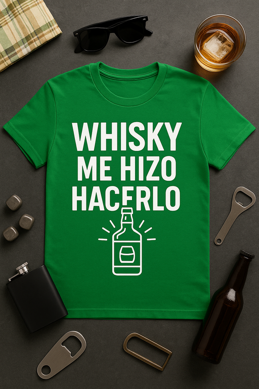 Camiseta Whisky me hizo hacerlo (Unisex)