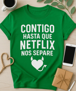 Camiseta Contigo hasta que Netflix nos separe
