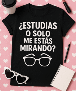 Camiseta ¿Estudias o solo me estás mirando?