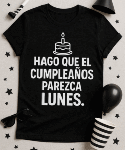 Camiseta Hago que el cumpleaños parezca lunes – Humor sarcástico unisex