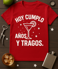 Camiseta Hoy cumplo años... y tragos