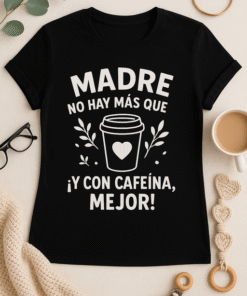 Camiseta Madre no hay más que una… ¡y con cafeína, mejor!
