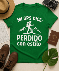 Camiseta Mi GPS dice: Perdido con estilo