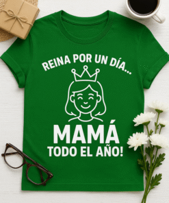 Camiseta Reina por un día... ¡Mamá todo el año! 👑