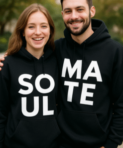 SOUL MATE - Sudadera con capucha para pareja (pack de 2)