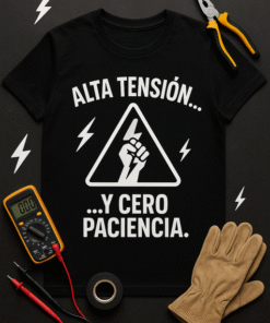 Camiseta Alta tensión... y cero paciencia