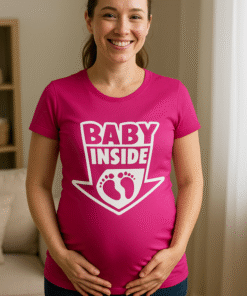 BABY INSIDE con huellitas - Camiseta premamá