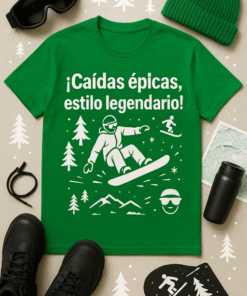 Camiseta Caídas épicas, estilo legendario