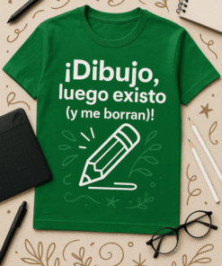 Camiseta Dibujo, luego existo (y me borran)