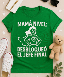Camiseta Mamá Nivel: Desbloqueó el Jefe Final