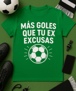 Camiseta Más goles que tu ex excusas