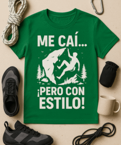 Camiseta Me caí... ¡pero con estilo!