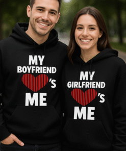 My Boyfriend / My Girlfriend Loves Me - Sudaderas con capucha (pack de 2)