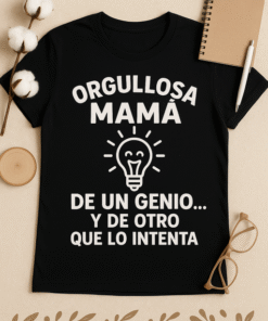 Camiseta Orgullosa mamá de un genio... y de otro que lo intenta