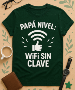 Camiseta Papá Nivel: WiFi sin Clave