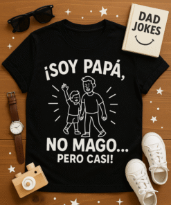Camiseta Soy papá, no mago… pero casi