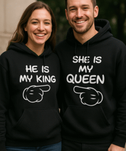My King & Queen - Sudadera con capucha (pack de 2)