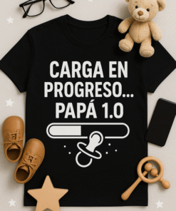 Camiseta Carga en Progreso... Papá 1.0