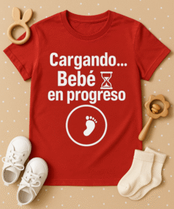 Camiseta Cargando... Bebé en progreso ⏳👶