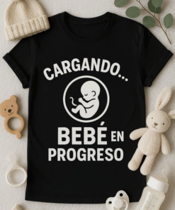 Camiseta Cargando... Bebé en Progreso 🍼