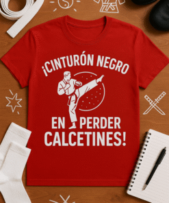 Camiseta ¡Cinturón negro en perder calcetines!