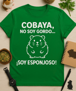 Camiseta Cobaya: no soy gordo... ¡soy esponjoso! 🐹