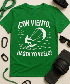Camiseta ¡Con viento, hasta yo vuelo!